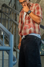 "What Ever You Want" Plaid Boxy Shirt