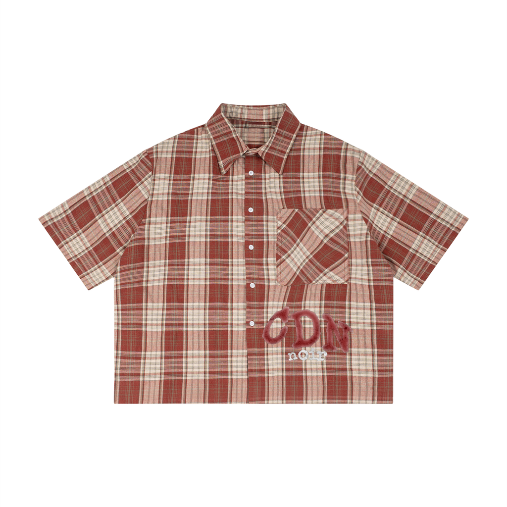"What Ever You Want" Plaid Boxy Shirt