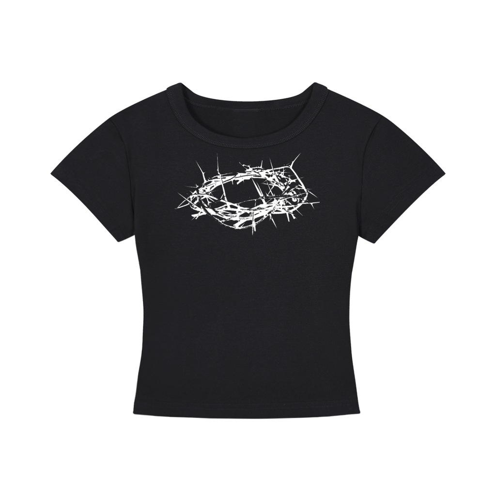 "Imperfect Human" Black Cropped