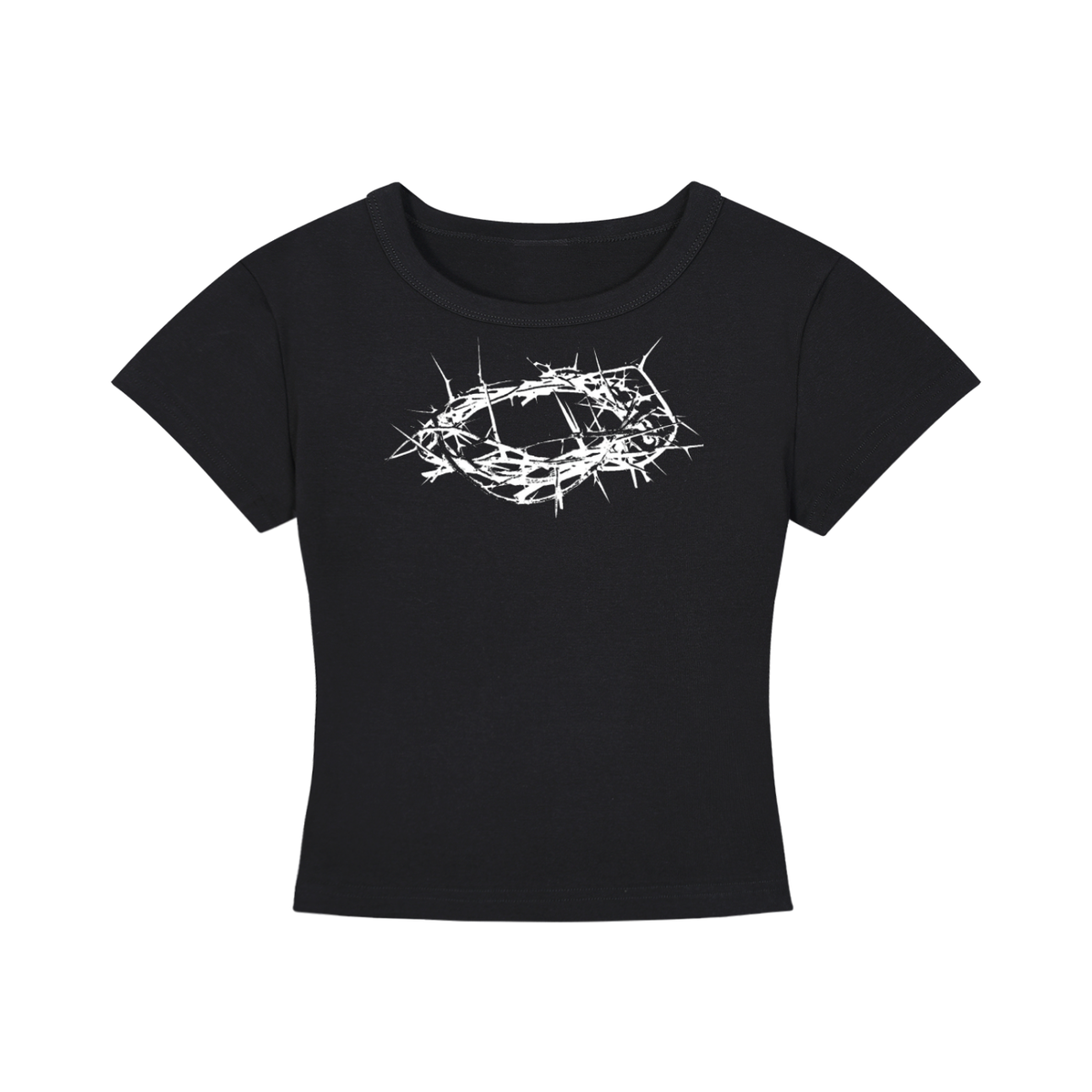 "Imperfect Human" Black Cropped