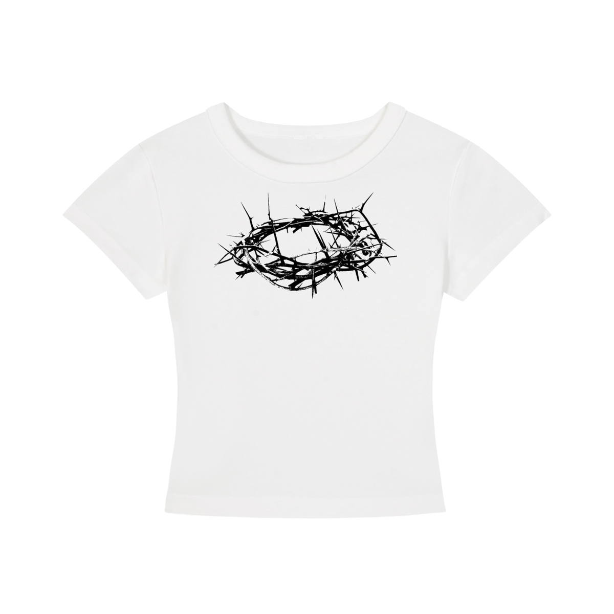 "Imperfect Human" White Cropped